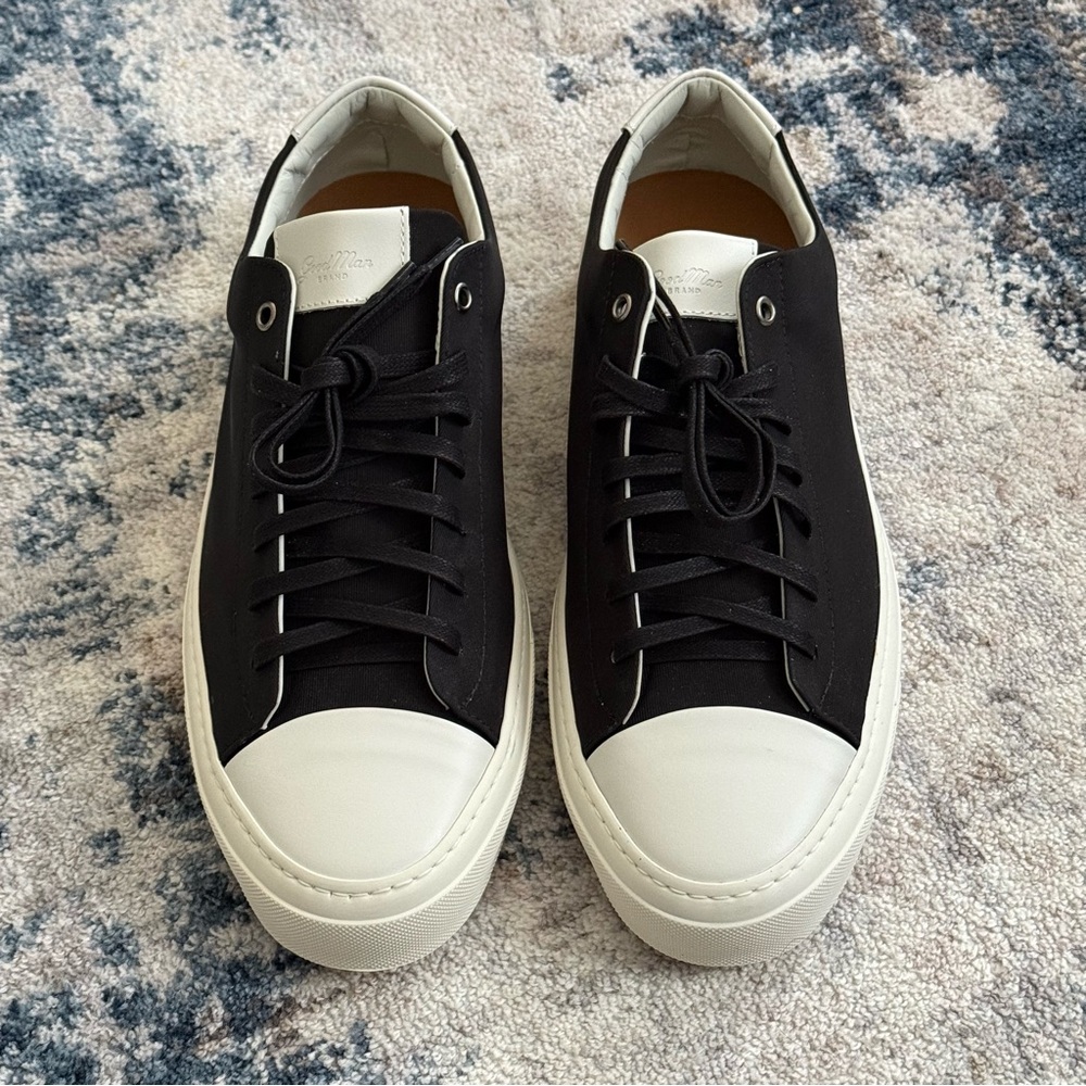 Good Man Brand, Legacy Lo Top Sneakers. Black and White - Picture 6 of 16
